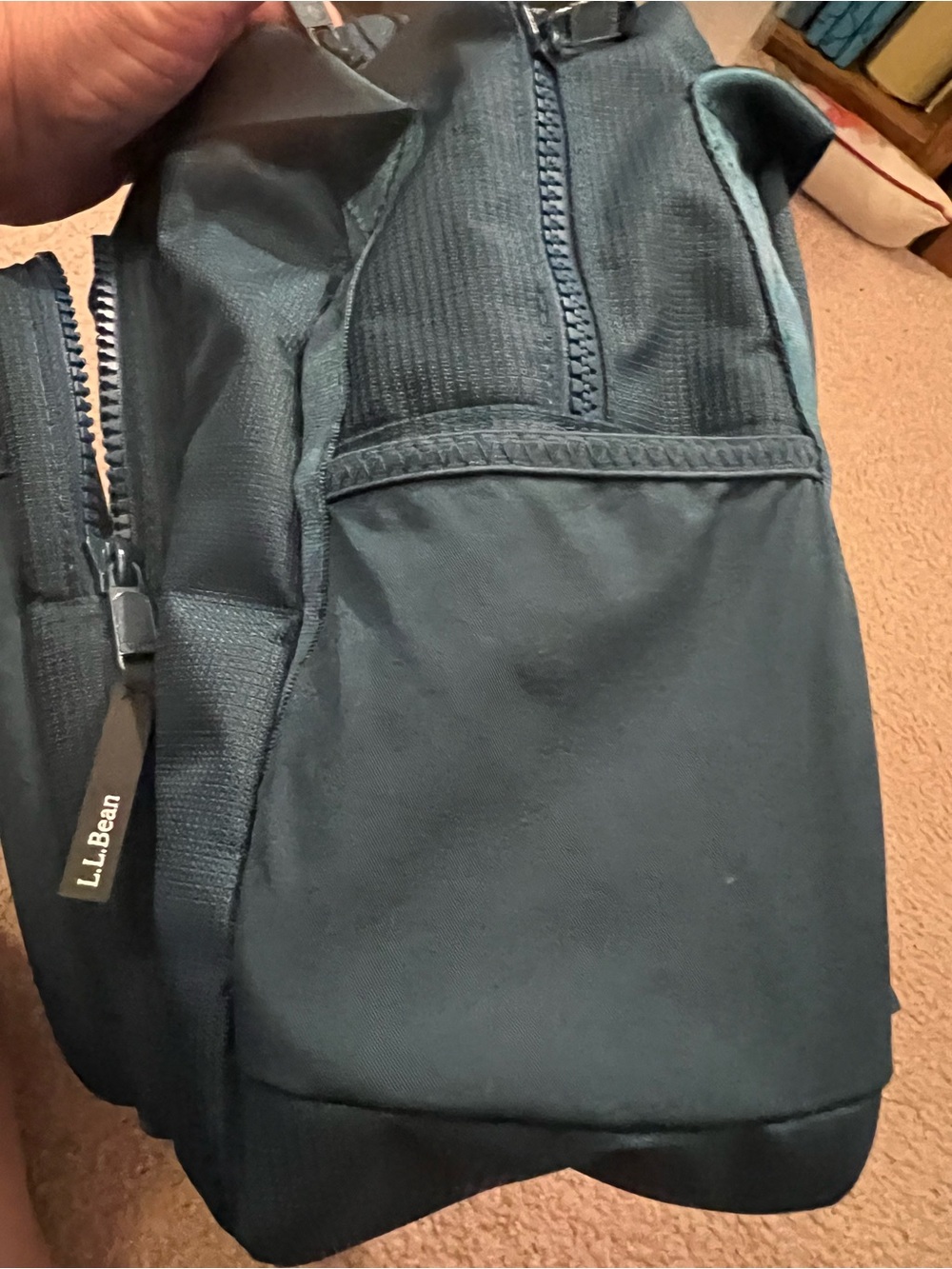 L.L. Bean Teal Blue Diaper Bag or Great Computer Backpack - Picture 16 of 16